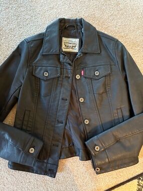 Levi's Black Leather Jacket